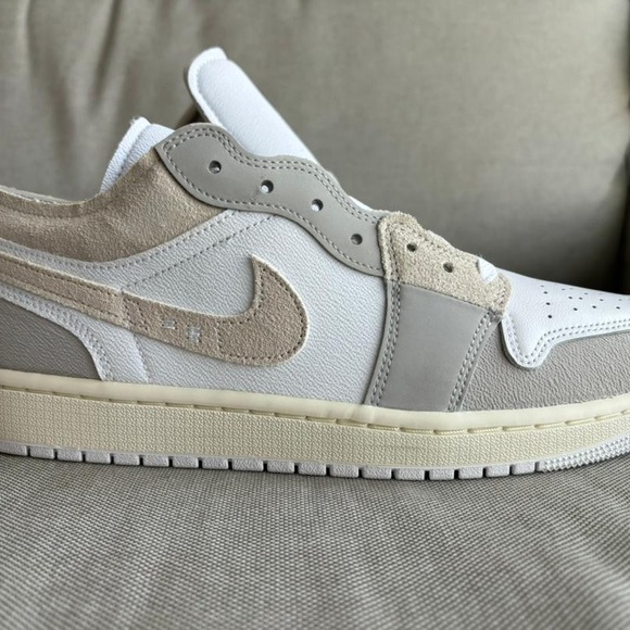 Nike Air Jordan 1 Low SE Craft Shoes (Inside out tech grey) - Picture 7 of 10